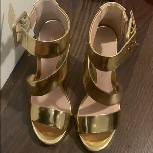Gold heels